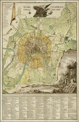 Karte von Moskau 1789 von Ivan Marchenkov