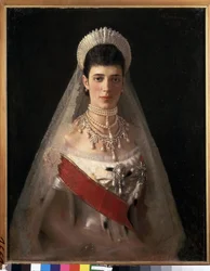 Porträt der Kaiserin Maria Fjodorowna, Prinzessin Dagmar von Dänemark