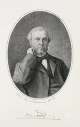 Porträt von Nikolay Alexeyevich Milyutin 1818-1872, 1883