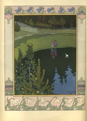 Illustration zum Märchen Die weiße Ente, 1902