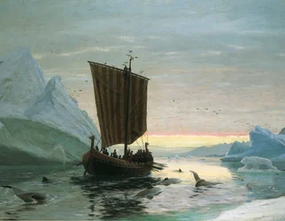 Erik der Rote entdeckt Grönland, 1875