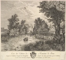 Flusslandschaft nach dem Gemälde im Kabinett von Herrn Poullain (1780)