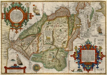 Delineatio omnium orarum totius Australis parties Americae, um 1596