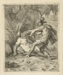 Peleus fängt Thetis
