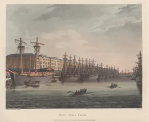 West India Docks, 1. Januar 1810