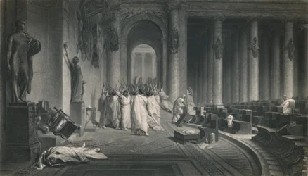 Der Tod Caesars. Julius Caesar, um 1870