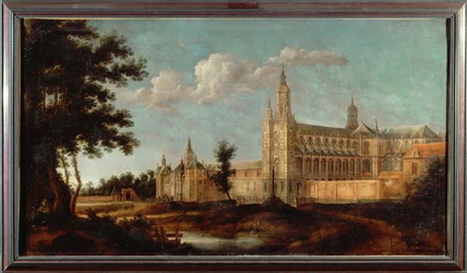 Abtei von Saint Amand bei Valenciennes, Frankreich, zerstört 1789 während der Französischen Revolution