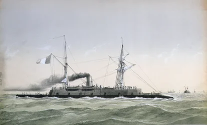 Französisches Marine-Panzerschiff Le Rochambeau, ca. 1870