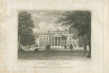 Kings Bromley Hall: Gravur, nd [c 1828]