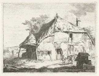 Bauernhof bei einem Brunnen