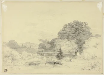 Balustrade und Brunnen, Saint Anne