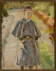 Junge im Garten, Skizze (Rafał, Sohn des Künstlers)
