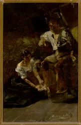 Fußwaschung (Sibirische Szene)