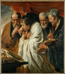 Die vier Evangelisten Matthäus, Lukas, Markus und Johannes