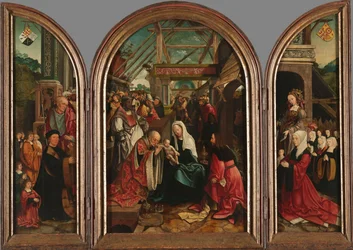 Triptychon mit der Anbetung der Könige