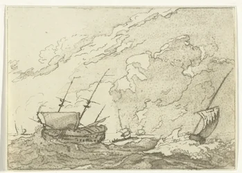 Schiffe in einem Sturm