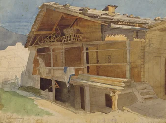 Bauernhaus im Bau, 1829