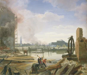 Hamburg nach dem Brand, 1842