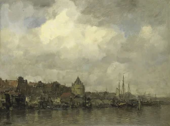 Der Schreierstoren von außen in Amsterdam