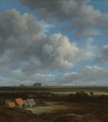 Ansicht von Haarlem vom Nordwesten, mit den Bleichfeldern im Vordergrund