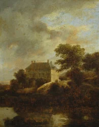 Landschaft mit Landhaus