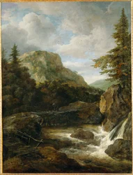 Berglandschaft mit Wasserfall