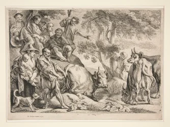 Cacus raubt das Vieh des Herkules