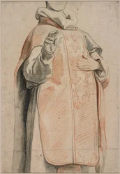 Studie einer Figur im Priestergewand
