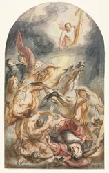 Die Bekehrung des Saulus mit Christus und dem Kreuz, um 1645-1647
