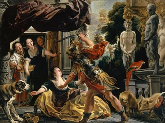 Odysseus und Kirke, um 1630-1634