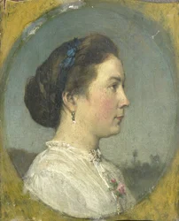Porträt von Catharina Hendrika Horn, der Frau des Künstlers