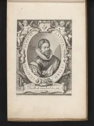 Porträt von Jan van den Velde im Alter von 36 Jahren (Spieghel der Schreibkunst)