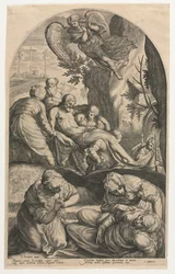 Die Jünger Christi tragen seinen Körper zum Grab, 1594