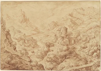 Panorama-Flusslandschaft