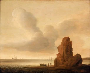 Ein Felsen in einem ruhigen Meer, Mitte bis Ende des 17. Jahrhunderts