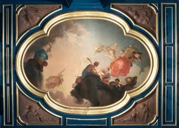 Mittelstück der Decke „Die Morgenröte und die Jahreszeiten“