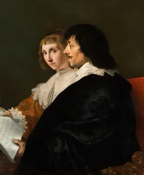 Doppelporträt von Constantijn Huygens (1596-1687) und Suzanna van Baerle (1599-1637)