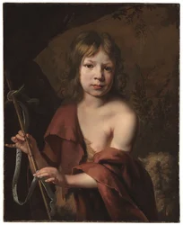Porträt eines Jungen als Johannes der Täufer