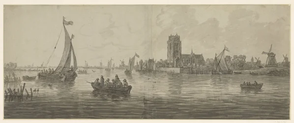 Ansicht von Dordrecht aus Südwesten