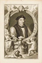 John Fisher, Bischof von Rochester, ca. 1760 (Gravur)