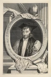 Porträt von George Morley, Bischof von Winchester, Illustration aus 