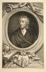 Porträt von John Locke, Illustration aus 