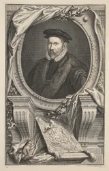 Porträt von Nicholas Bacon, Illustration aus 