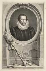 Porträt von Sir Edward Coke, Lord Chief Justice, Illustration aus 