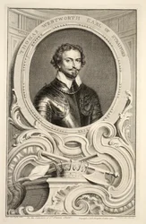 Porträt von Thomas Wentworth, Earl of Stratford, Illustration aus 