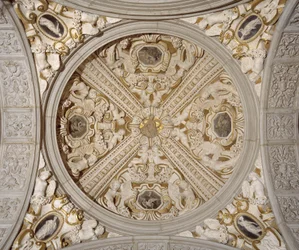Detail der Decke in der Sansovino-Galerie, Venedig