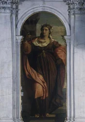 St. Barbara (Teil eines Triptychons)