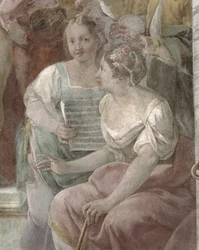 Musikzimmer Fresko (Detail)