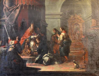 Die Taufe des Hl. Daniel durch den Hl. Prosdocimus von Padua