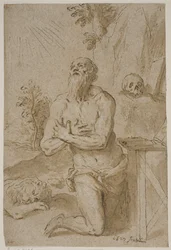 Der heilige Hieronymus in der Wildnis